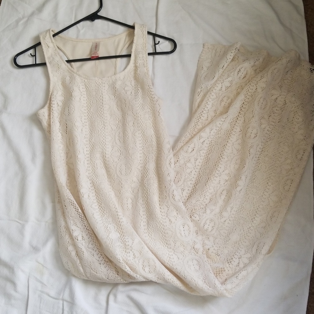 Cream knitted Maxi dress